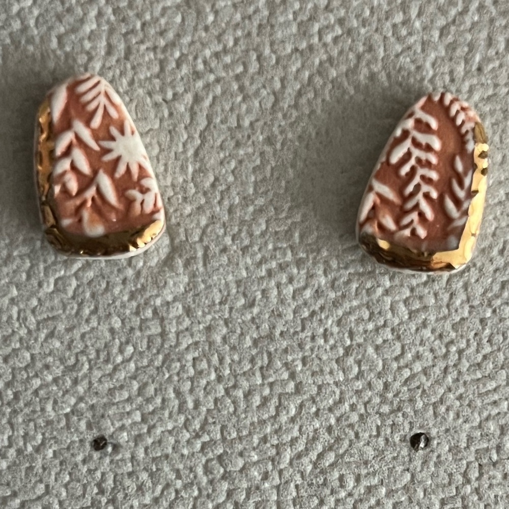 Gold Trim Earrings